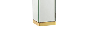 Lila 27" Mirror/Iron Hidden Jewelry Box Mirrored Column LED Table Lamp - JONATHAN Y